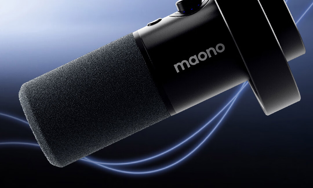 Динамический микрофон Maono PD300X, профессиональный для прямой трансляции, записи, игр, с шумоподавлением, встроенной звуковой картой