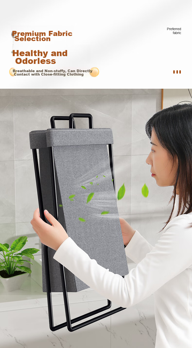 Складная корзина для белья Baicaoyuan, для хранения грязной одежды, бытовая корзина для белья, корзина для хранения в спальне, 65.5x34.5x2 см