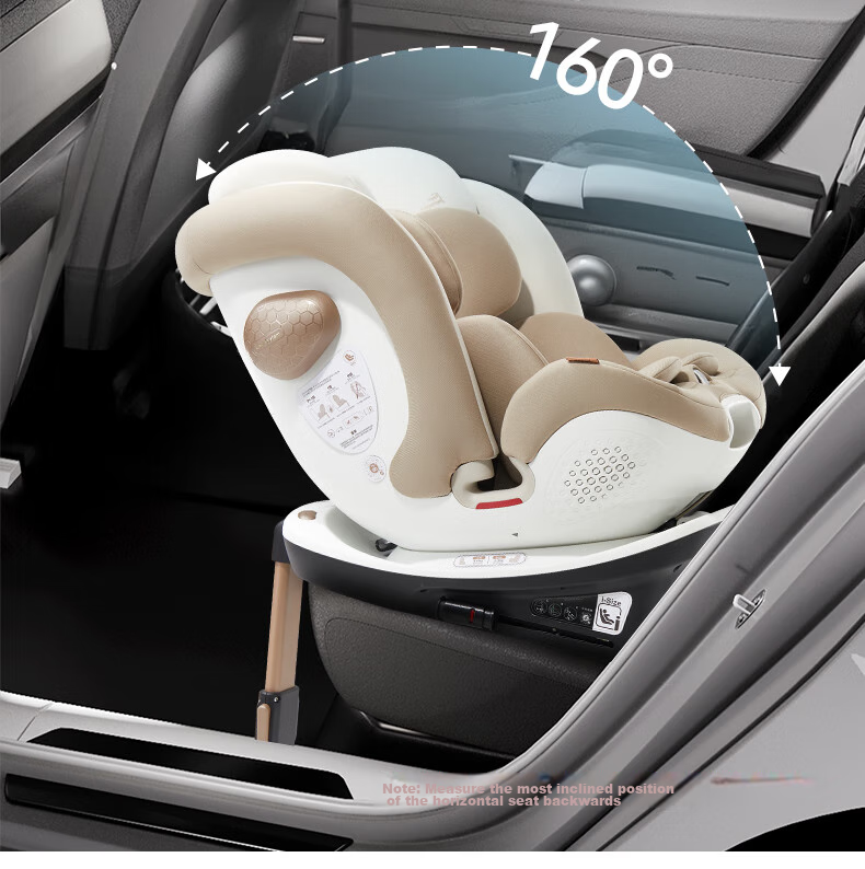 Автокресло GB "Safety Cabin 1S" для детей от 0 до 7 лет, с вращением на 360 градусов, цвет молочный белый