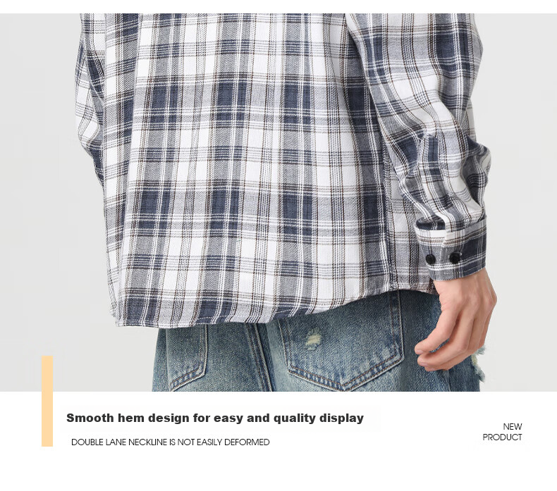 Рубашка мужская Jeanswest, клетчатая, с длинным рукавом, трендовая, черная, размер XL