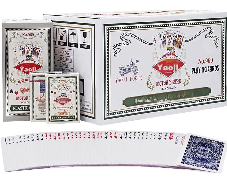 Игральные карты Yaoji, 959 Золотой Веер, 10 колод, самообслуживание, подлинный продукт, оптовая продажа