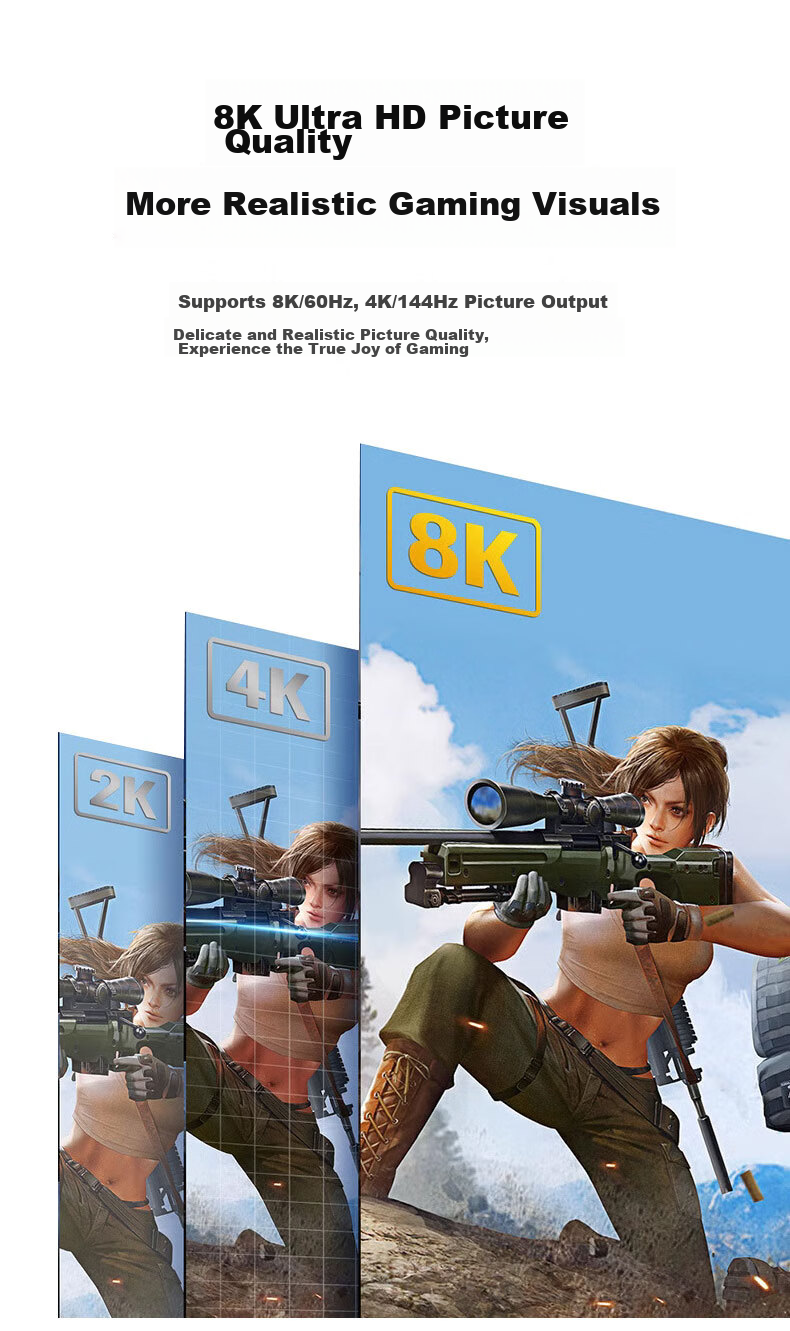 Кабель-адаптер BIAZE Mini DP to DP 1.4, 8K@60Hz, 240Hz, 1 метр