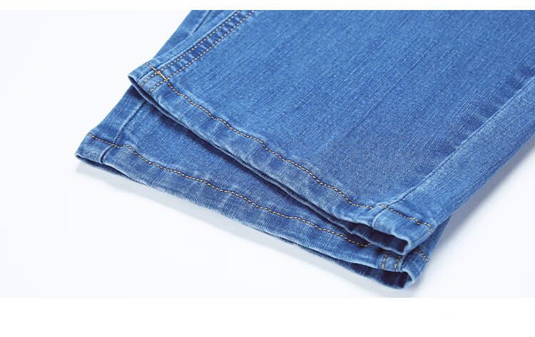 Джинсы мужские Jeanswest, классический стиль, осенне-зимняя коллекция 2025, модные повседневные, легкие и удобные, прямые, синие, размер 33
