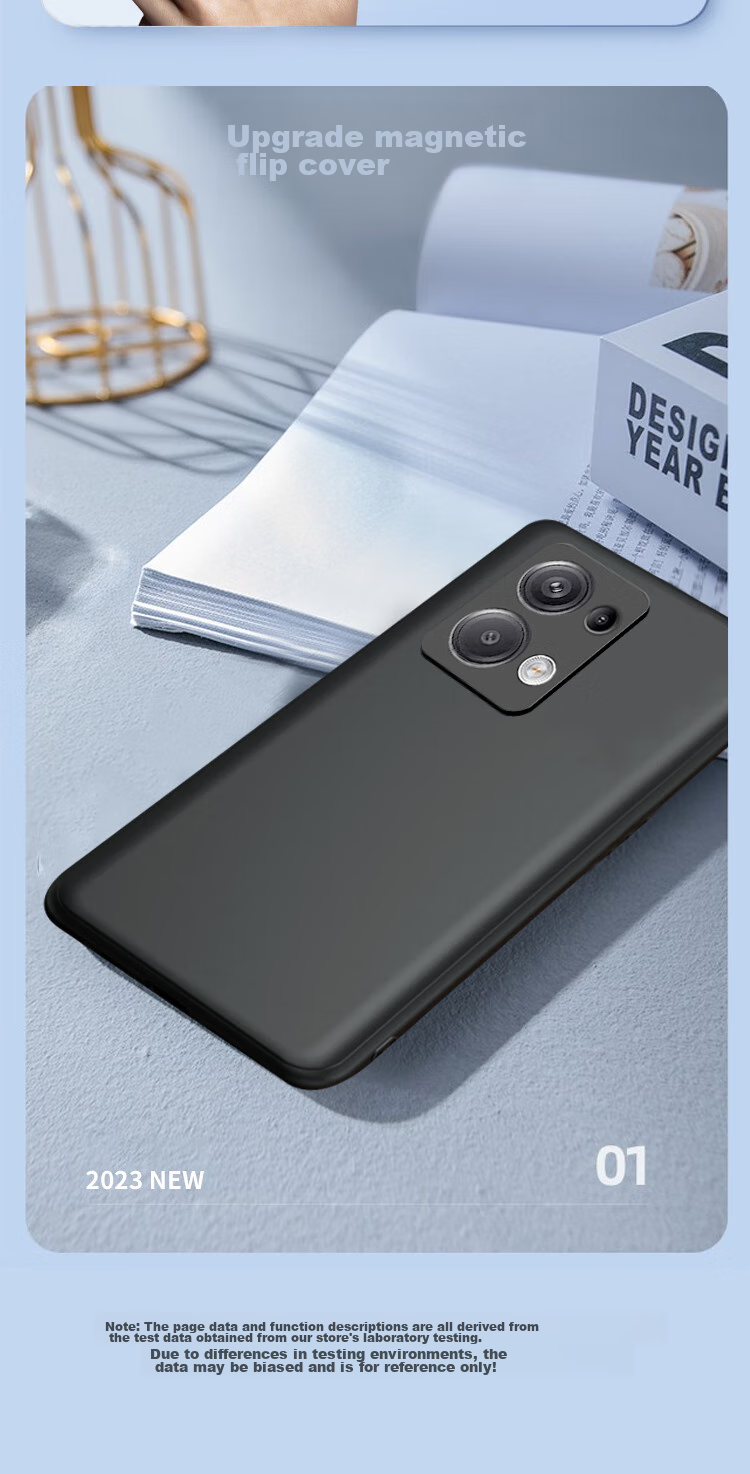 Чехол для Xiaomi Redmi Note 13 Pro KOOLIFE, матовый, противоударный, с защитой камеры, черный