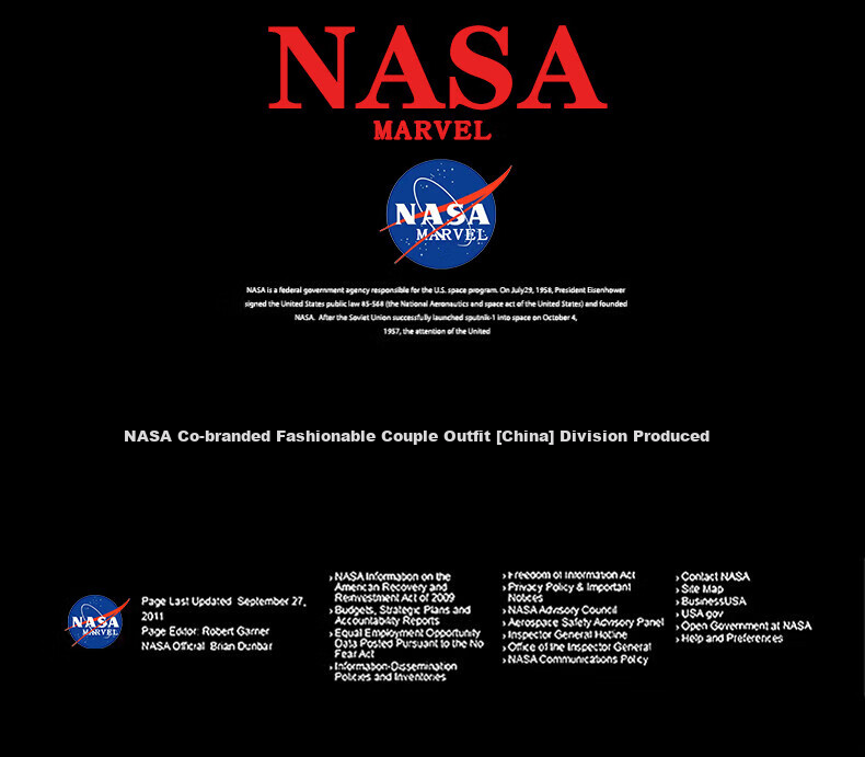 Мужская куртка NASA MARVEL