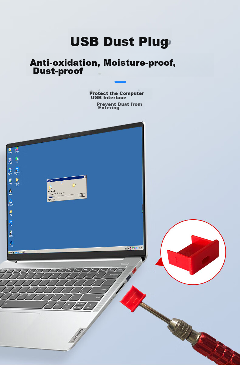 USB-блокиратор Suoli, заглушка для USB-порта, физическая защита от кражи данных, пылезащитная, черная, 100 шт. + 4 инструмента
