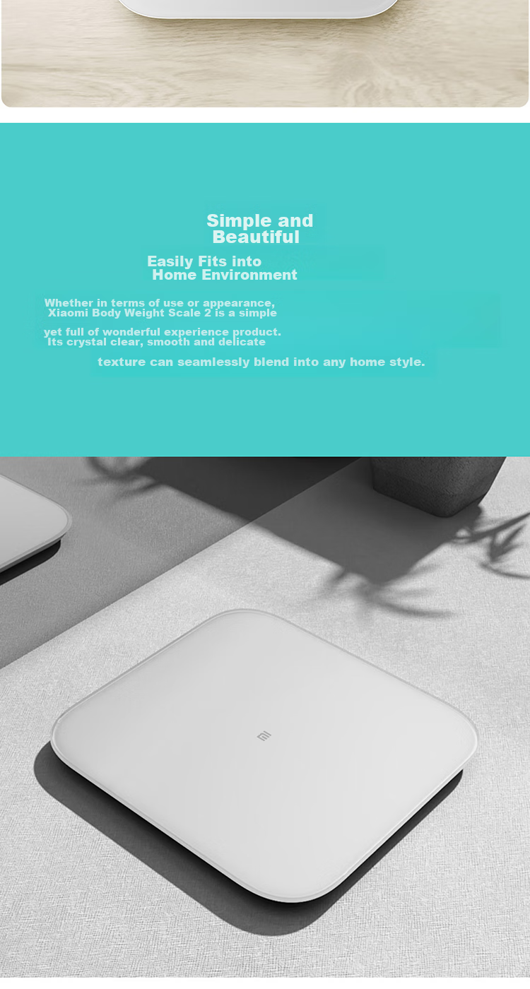 Умные весы Xiaomi Mijia Body Scale S200, белые, для дома, с высокоточным измерением данных через приложение