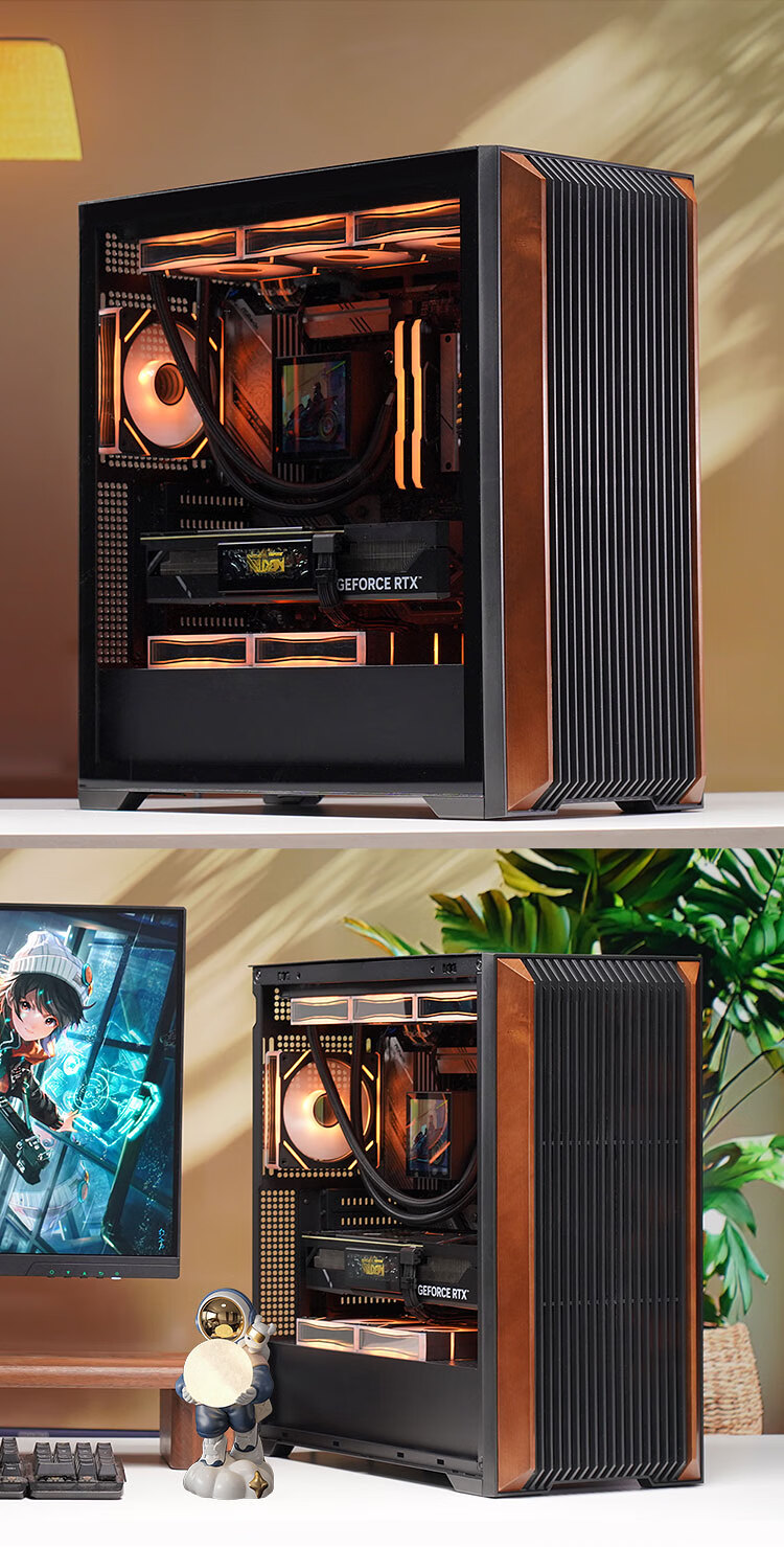 Компьютерный корпус SAMA Wind Tunnel PRO черный, Mid-Tower, поддержка 420мм СВО, ATX, Type-C, 3 вентилятора