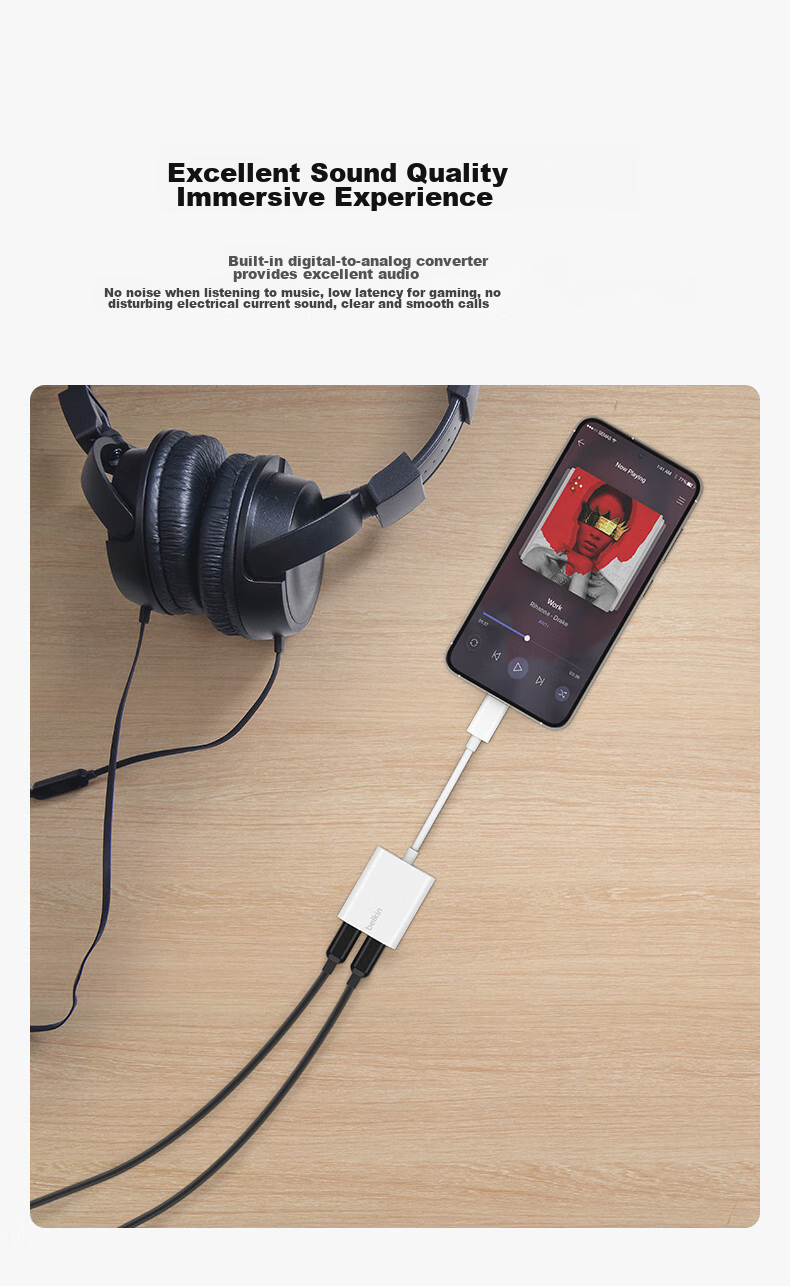 Адаптер-разветвитель Belkin Type-C, 60W, черный