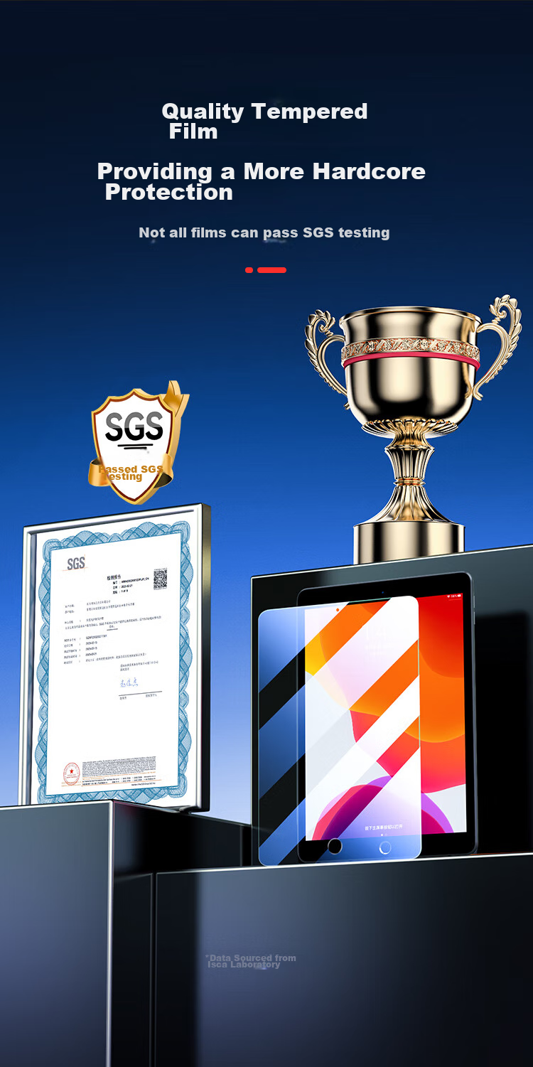 Защитная пленка BIAZE для iPad 10.2 дюйма (9/8/7 поколение), закаленное стекло, противоударная, антицарапина, HD
