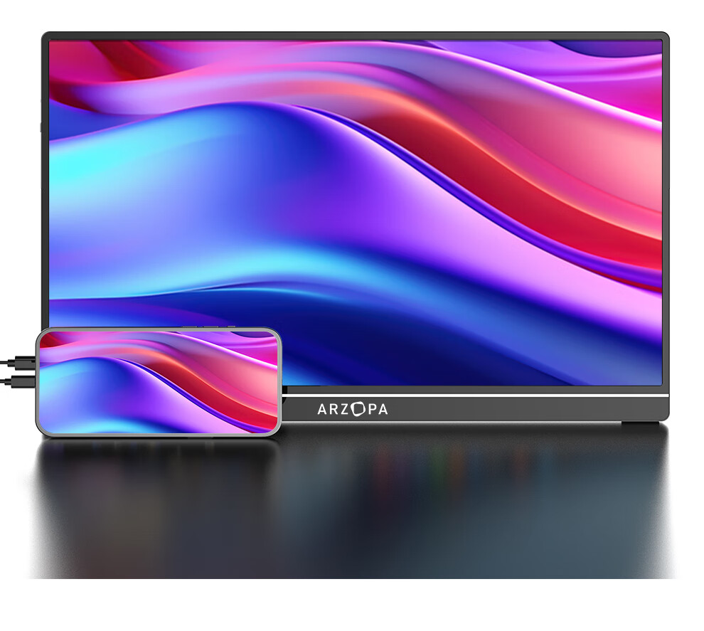 Портативный монитор ARZOPA A1 GAMUT 15.6" Full HD (1920x1080), IPS, 60Hz, 16:9, HDR10, черный