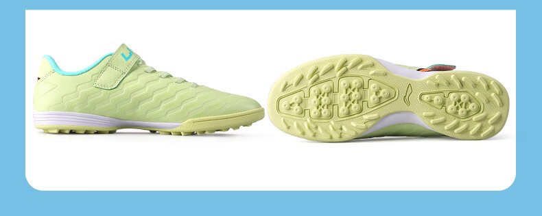 Детские футбольные бутсы Li-Ning для возраста 6-12 лет, с шипами TF, для юношей, для тренировок и соревнований, размер 32