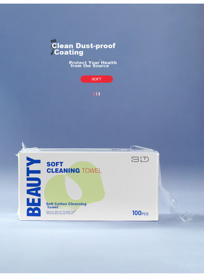 Beautyblend Очищающие салфетки для лица, одноразовые полотенца для лица, 300 шт. в коробке