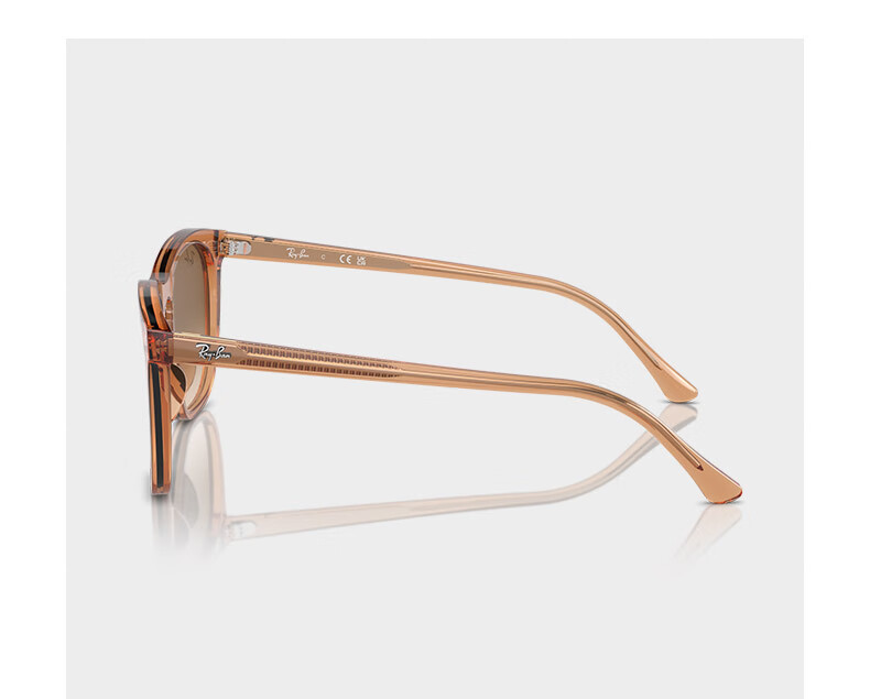 Солнцезащитные очки RayBan ORB2210F, квадратная оправа, 901/31 Черная оправа с зелеными линзами, размер 53