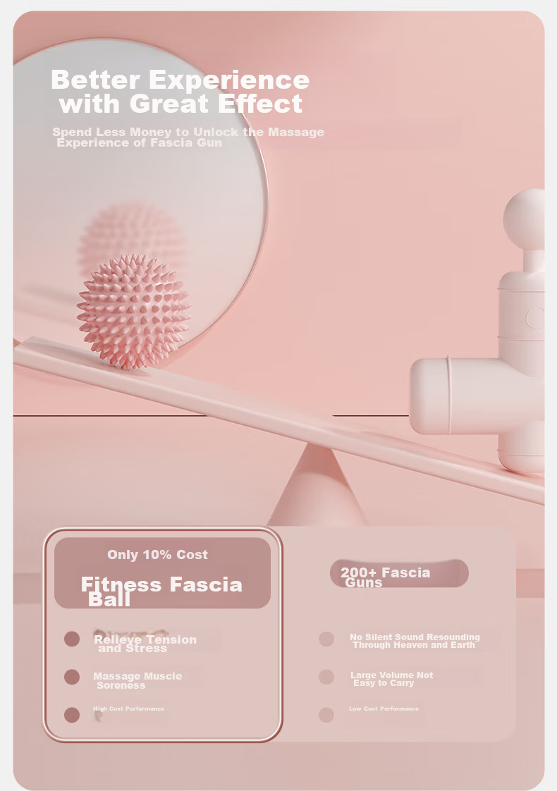 Массажный мяч Yottoy Fascia Ball, ежик, для точечного массажа стоп и шеи, йога, тренировки