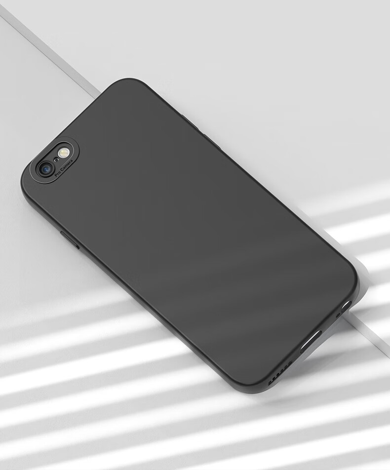 Чехол для iPhone 6S Plus/6 Plus HOLDZU Angel Eyes, силиконовый, противоударный, с полной защитой камеры, тонкий матовый чехол для мужчин и женщин - графитовый черный