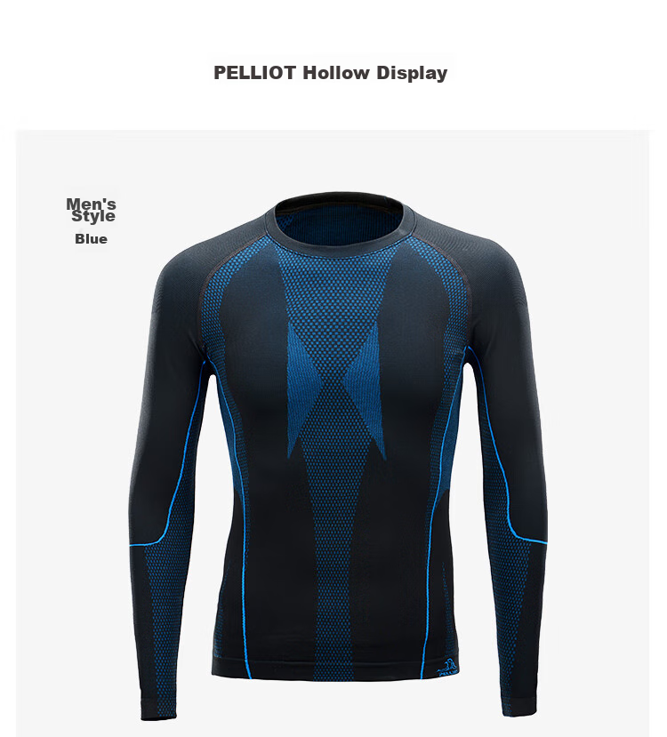 Термобелье Pelliot Sports для мужчин и женщин, высокая эластичность, отвод влаги, для лыжного спорта, быстросохнущее, компрессионный комплект 1856, черный, размер S