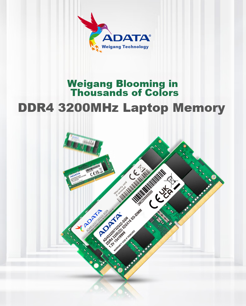 Оперативная память ADATA 16GB DDR4 3200 МГц SO-DIMM для ноутбука
