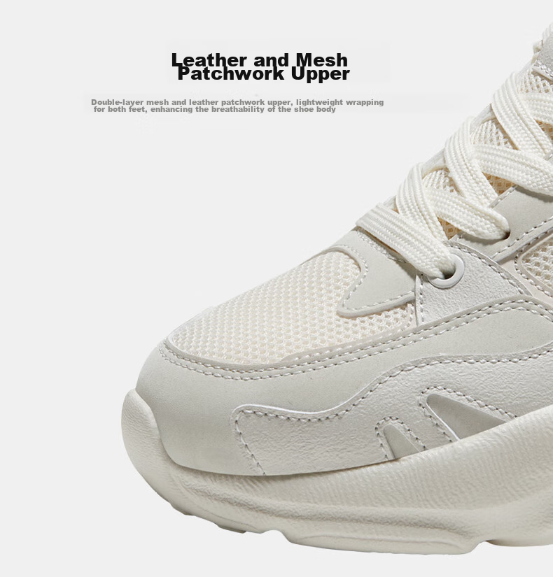 Женские кроссовки CAMEL, модель K23S60L8016, бежевые, размер 38. Стильные и дышащие кроссовки на толстой подошве, трендовый дизайн.