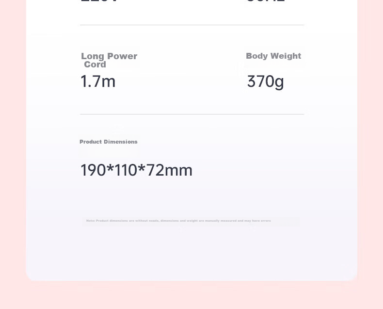 Фен AUX AH7008S, 800 Вт, синий ион, защита волос, низкое энергопотребление, для общежития, подарок