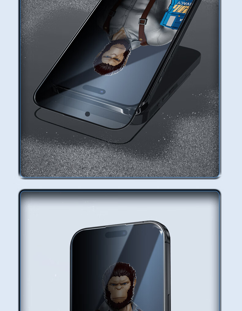 Защитное стекло Lanxingxiansheng для Apple iPhone 15 Pro Max, противоударное, антибликовое, с защитой от подглядывания, HD, с пылезащитной камерой