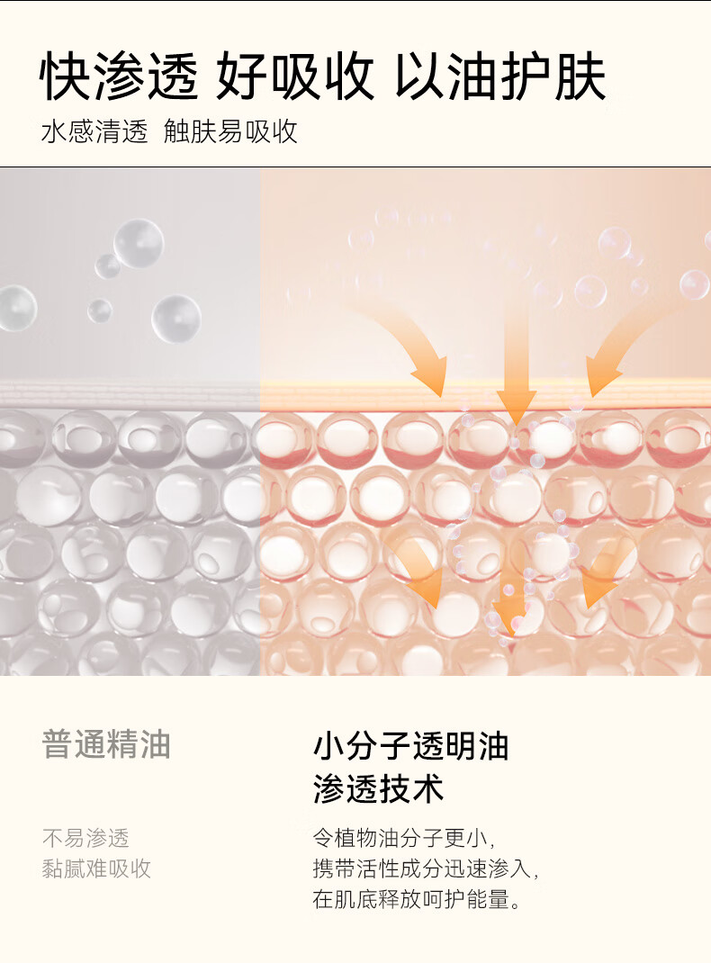 福来（freiol）倍润精华油面部精油保湿补水植物护肤油水油平衡精油 体验装7ml