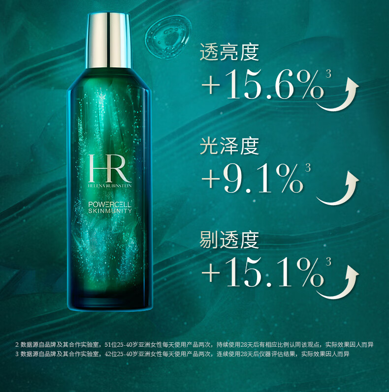 赫莲娜HR绿宝瓶精华1.5ml+绿宝瓶眼霜1.5ml+轻乳霜1.5ml+新肌水1.5ml 红色