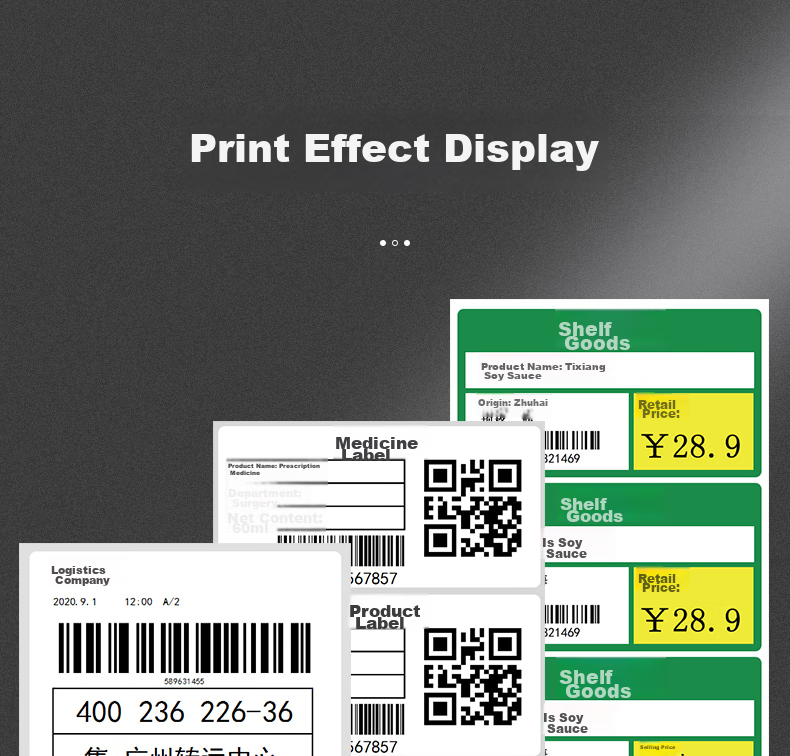 Термопринтер Gprinter GP-M322, портативный, Bluetooth, для печати этикеток, ценников, чеков, накладных