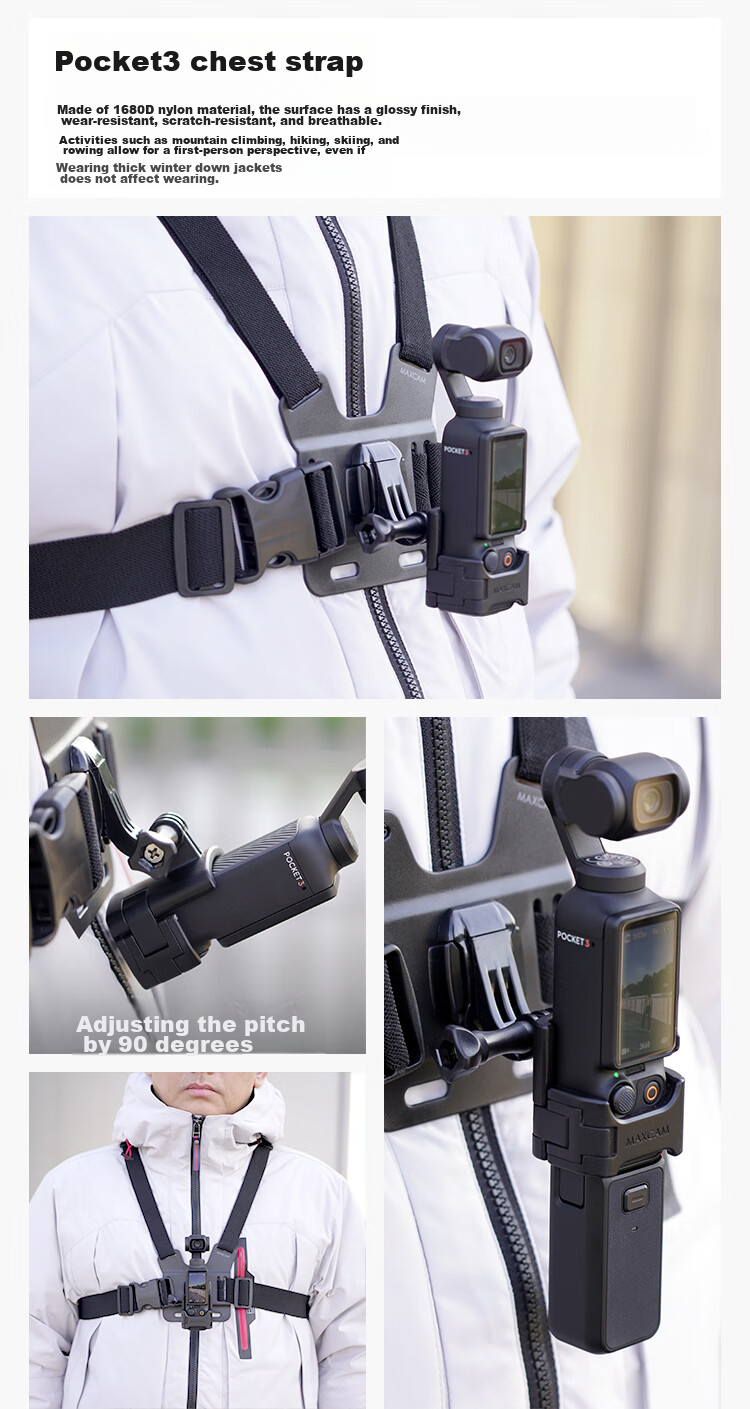 MAXCAM, портативный селфи-штатив для DJI Osmo Pocket 3, настольная подставка для видеоблогов, аксессуар