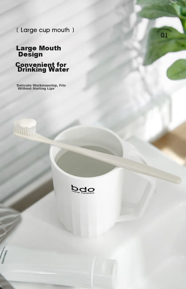 Стакан для полоскания рта BDO, 2 шт., для взрослых и детей, с держателем для зубной щетки, пластик