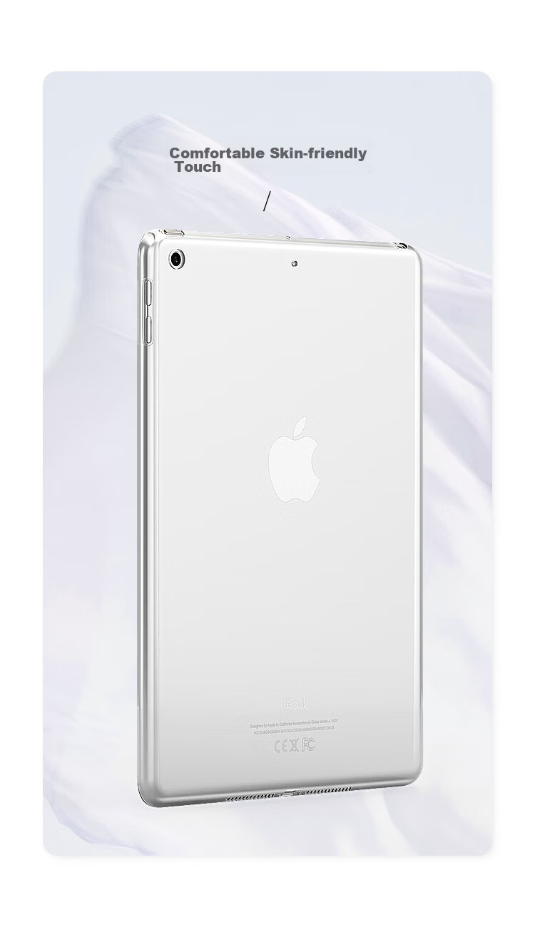 Чехол BIAZE для Apple iPad 9.7 дюймов (2018/2017), защитный силиконовый прозрачный, PB02-Transparent White