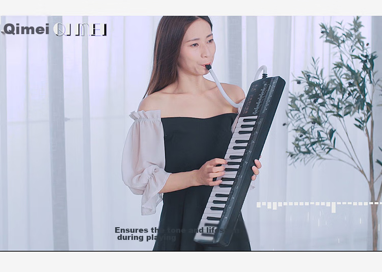 Мелодика Qimei, 37 клавиш, для начинающих, черный