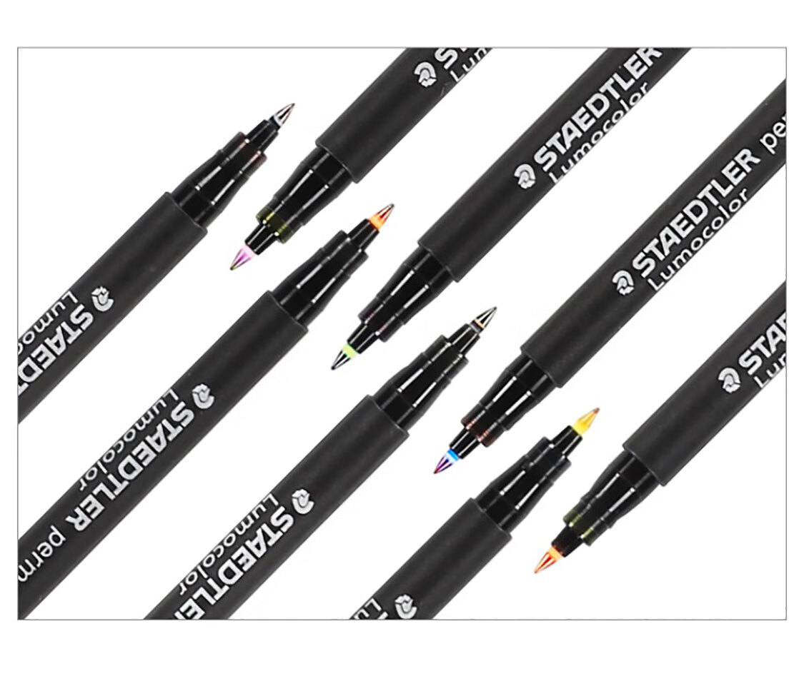 Маркеры на масляной основе STAEDTLER 317WP4, 1.0 мм, водостойкие, быстросохнущие, набор из 4 цветов