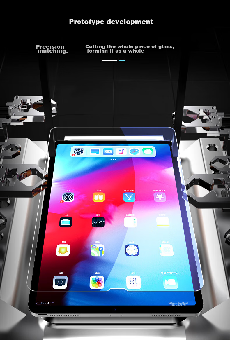 Защитное стекло BIAZE для iPad Air 5/4 10.9 дюймов, iPad Pro 11 дюймов, полноэкранное, из закаленного стекла, противоударное, противоударное, противоскользящее, прозрачное