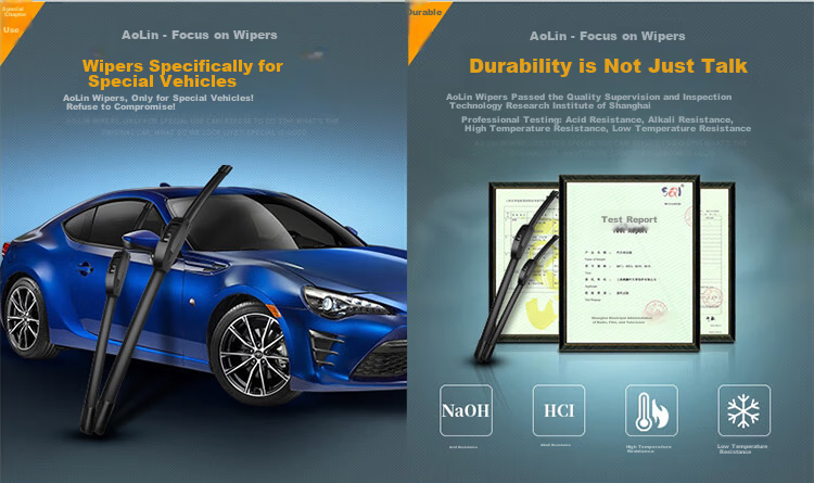Комплект дворников Aolin для Volkswagen Bora [2011-2018] / Bora Legend [2019-наст. время], резиновые полоски, 19 и 22 дюйма