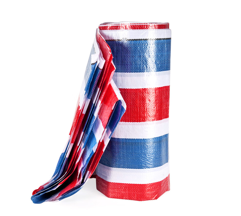 Тент-тент "QL Colorful Striped Plastic Sheet", утолщенный, водонепроницаемый, для строительства, грузовиков, навес от солнца, 4м*6м