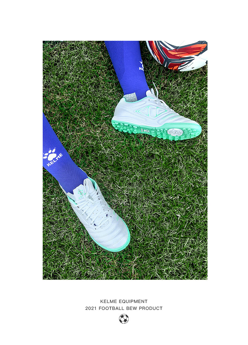 Футбольные бутсы KELME для мужчин, модель Competition TF, для искусственного газона, дышащие, нескользящие, для студентов, флуоресцентный желтый/королевский синий, размер 40