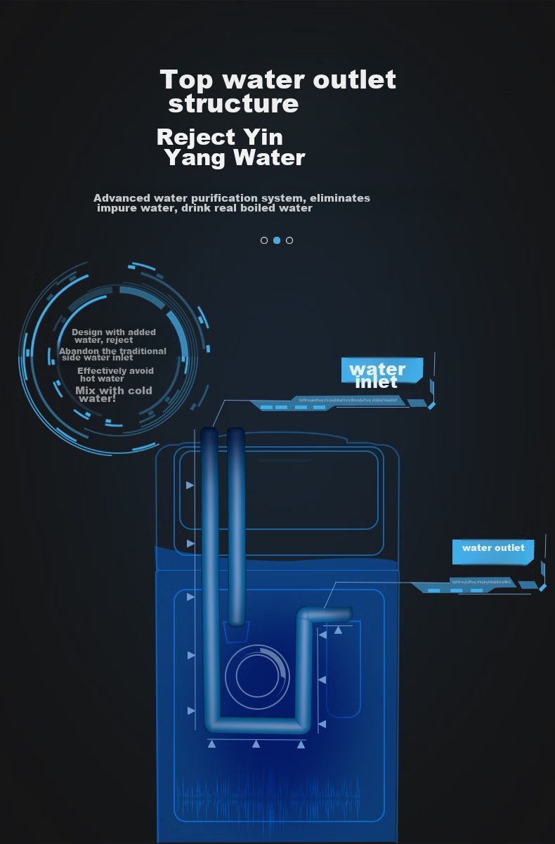 Водонагреватель MeiLing MY-L108, напольный, двойная дверца, горячая и холодная вода, электрический