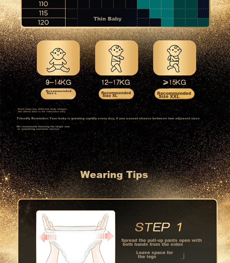 Подгузники-трусики Pampers Nighttime Research Black Gold, для сна, ультратонкие, XL, 22+2 шт.