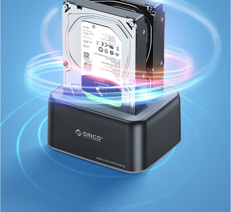 Внешний корпус ORICO 6819C3 для HDD/SSD 2.5/3.5 дюйма SATA, Type-C 3.2 Gen2 (10Gbps), черный