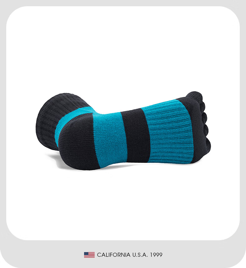 Носки TFO Competition-Grade Five-Toe Outdoor Socks, дышащие носки для хайкинга, носки для скалолазания, мужские, светло-серые