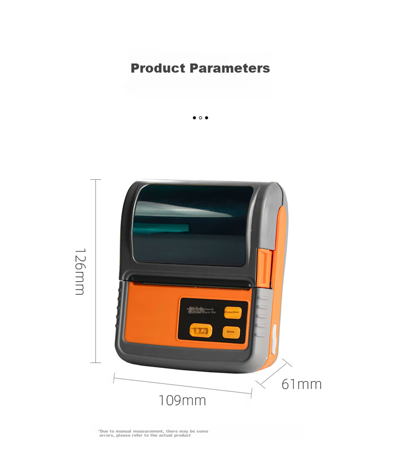 Термопринтер Gprinter GP-M322, портативный, Bluetooth, для печати этикеток, ценников, чеков, накладных
