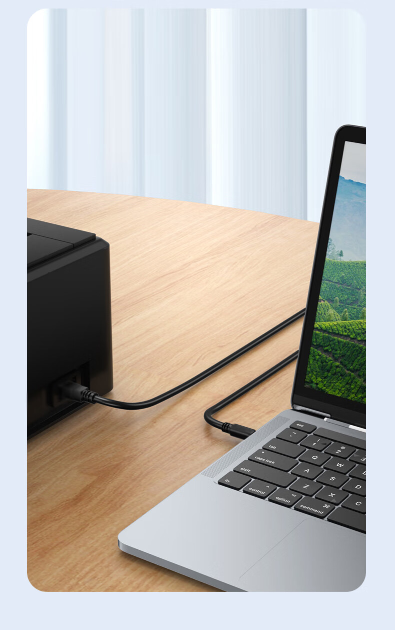 Кабель BURLEFRAN USB Type-C - USB 3.0, 1 метр, для подключения компьютеров, ноутбуков, внешних жестких дисков и принтеров