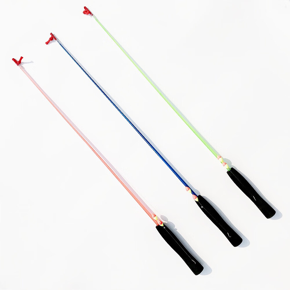 Удочка Feimiao Ultra-Light Hard 1M, односекционная, детская, для парков, малых рек, для ловли золотой рыбки и креветок [случайный цвет]