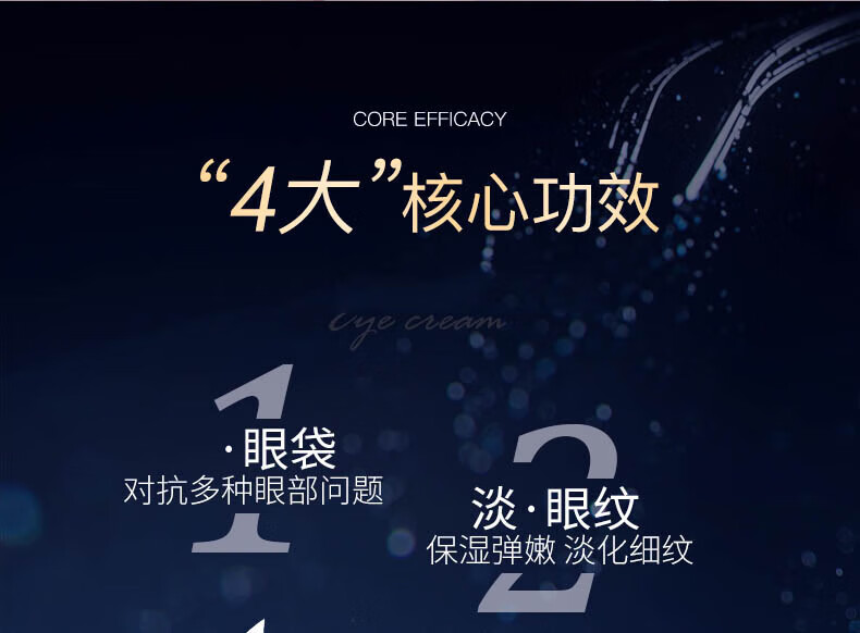 广药白云山类蛇毒眼霜眼袋黑眼圈眼霜淡化细纹提拉紧致眼袋眼纹脂肪粒男女士通用30g