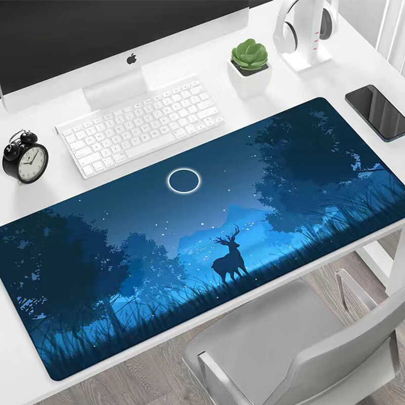 Большой игровой коврик для мыши Juyingfeng, офисный и игровой коврик для стола, нескользящий коврик для клавиатуры с точной кромкой, большой размер 800*300 мм, дизайн ночной плавающий окна