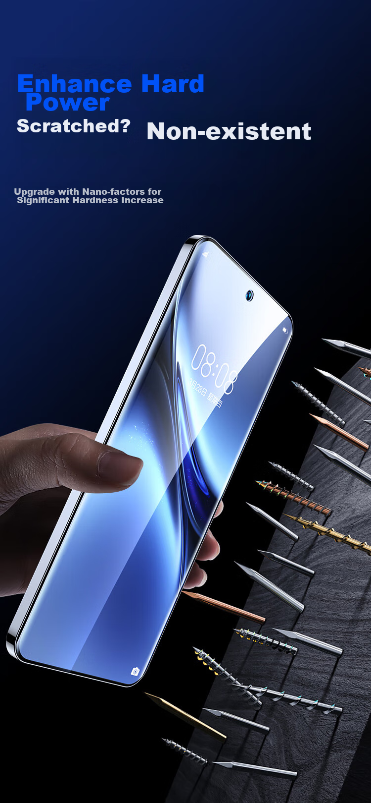Защитная гидрогелевая пленка BIAZE для Vivo X200 / X200 Pro, полноэкранная, противоударная, антибликовая, 2 шт.