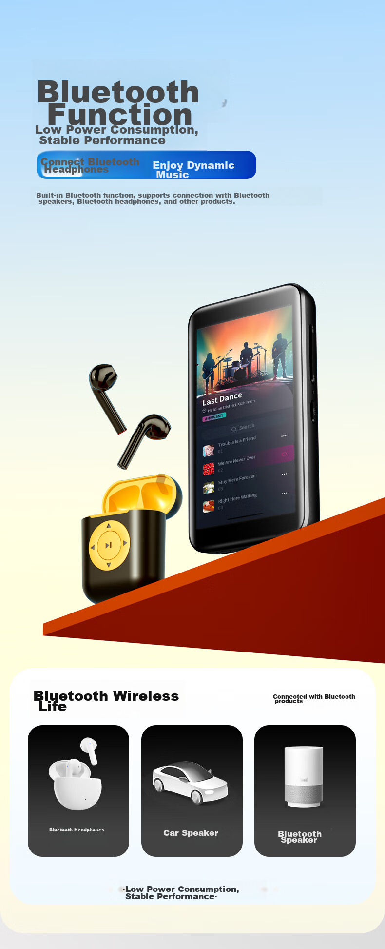 Портативный MP3-плеер Newsmy M8, 16 ГБ, WiFi, Bluetooth, 3.4 дюйма, видео, запись