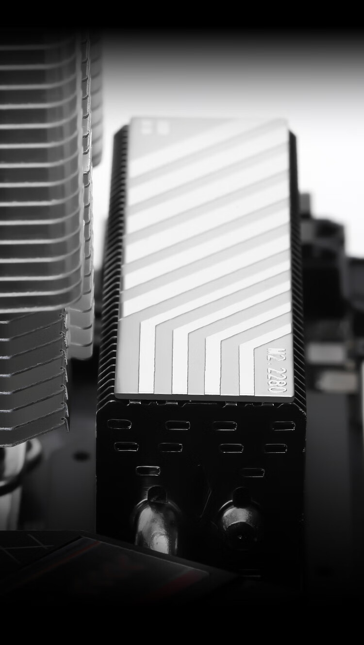 Радиатор M.2 SSD Thermalright HR-10 2280, 2280 мм, полностью гальваническое покрытие, двойные тепловые трубки AGHP, двухслойная силиконовая прокладка