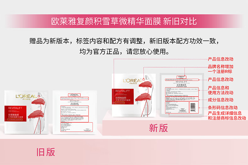 欧莱雅复颜9件套 抗皱紧致 护肤品套装 生日礼物送妈妈